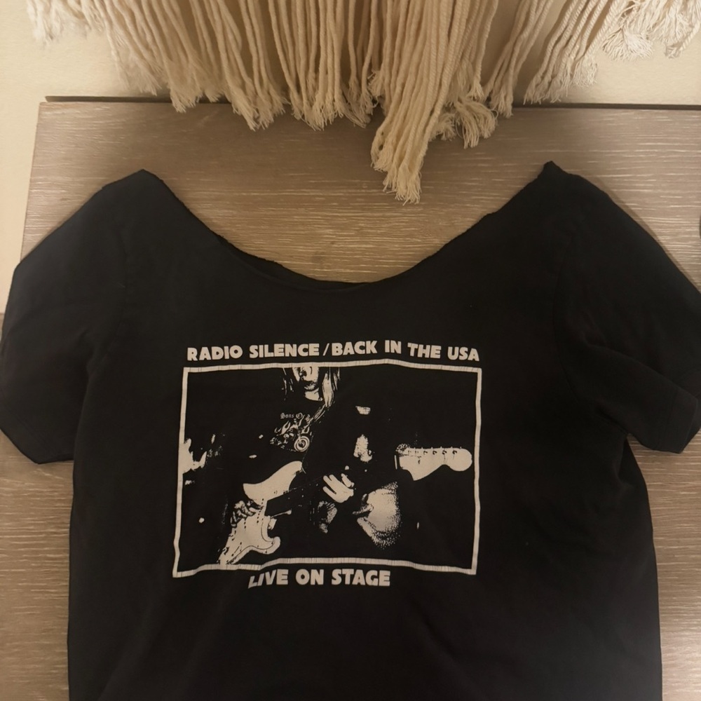 Brandy Melville Black Graphic Tee